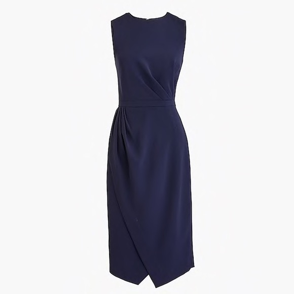 j crew asymmetrical sheath dress